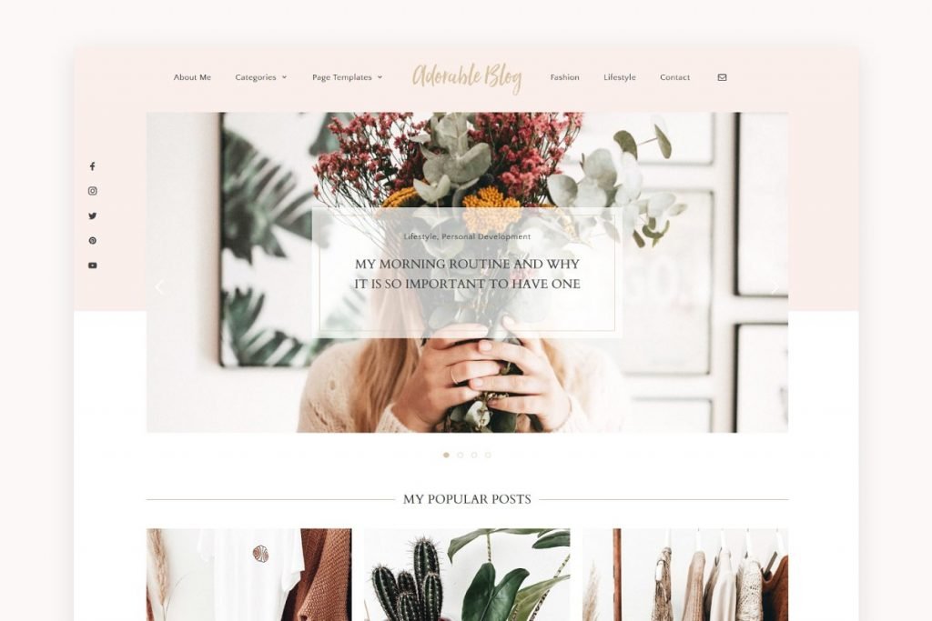 adorable wordpress blog theme