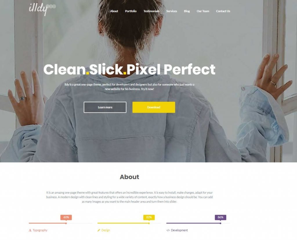free Feminine WordPress Theme
