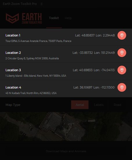 Earth Zoom Toolkit Pro