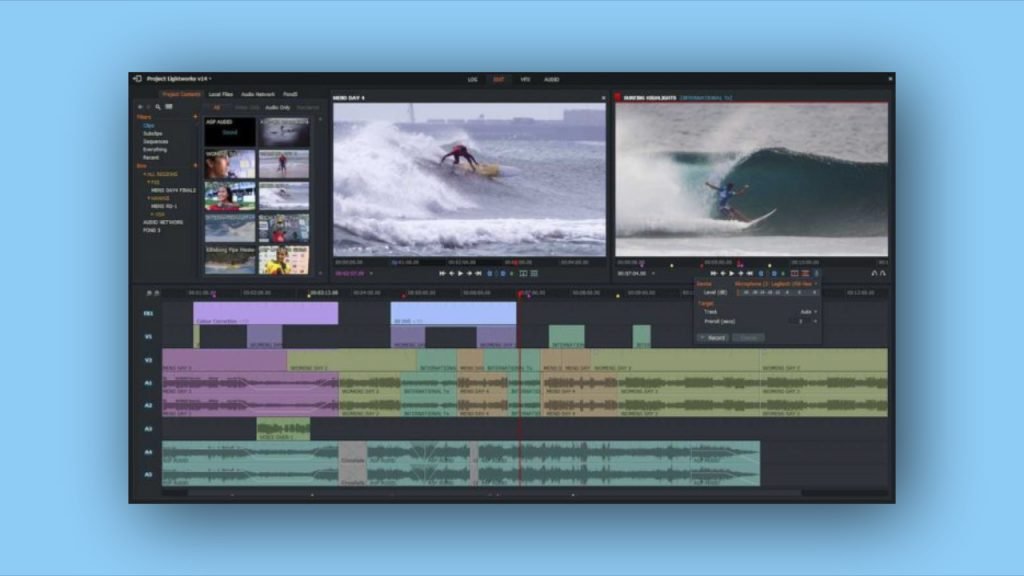 lightworks editing video