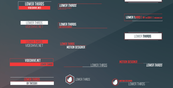 12 stunning lower third templates for after effects
