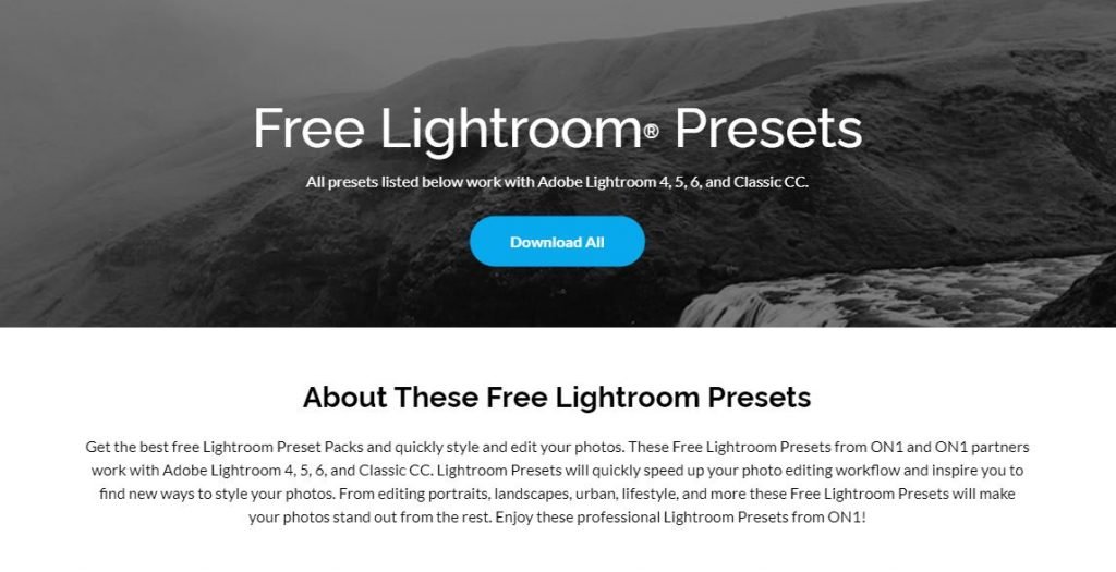 Download Free Adobe Lightroom Presets