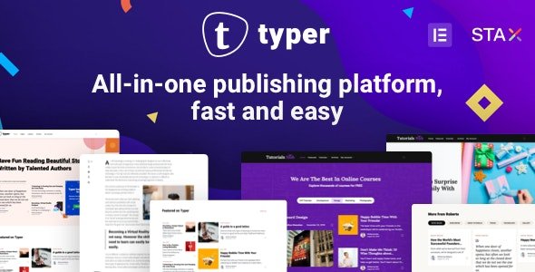 typer wordpress blog theme