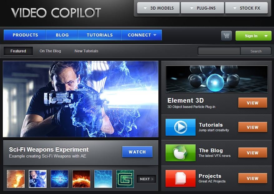 videocopilot learn vfx